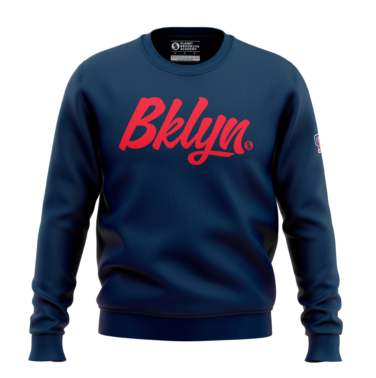 Bklyn Script Crewneck - Red Logo